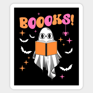 Read More Boooooks Cute Ghost Read More Boooooks Halloween Sticker